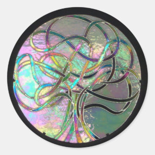 Lifes beleuchtet (Buntglas) Aufkleber