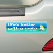 Life's Better with a Weta Bumper Sticker Autoaufkleber (Auf Auto)