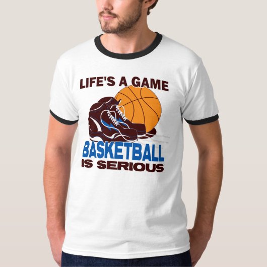 Lifes ein Spiel-Basketball T-Shirt (Vorderseite)