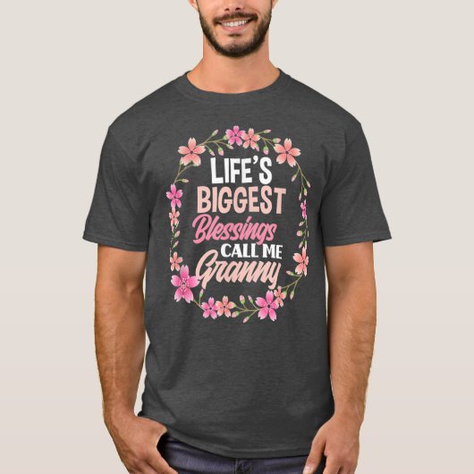 Lifes Größter Segen nennt mich Granny Funny T-Shirt (Vorderseite)