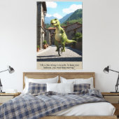 'Life's like riding a bicycle' motivational canvas Leinwanddruck (Insitu (Schlafzimmer))