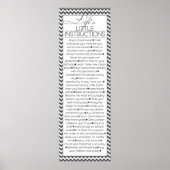 Lifes Little Instructions (Holzkohle schwarz) Post Poster (Vorne)