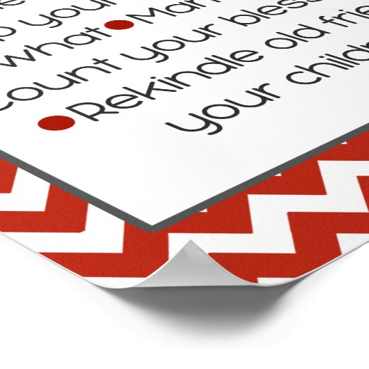 Lifes Little Instructions (rot) Poster (Ecke)