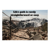 Life's path.Glossy Poster (Vorderseite)