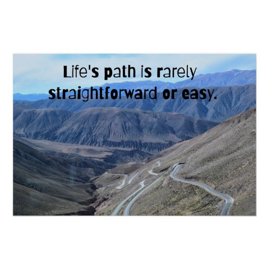 Life's path.Glossy Poster (Vorderseite)