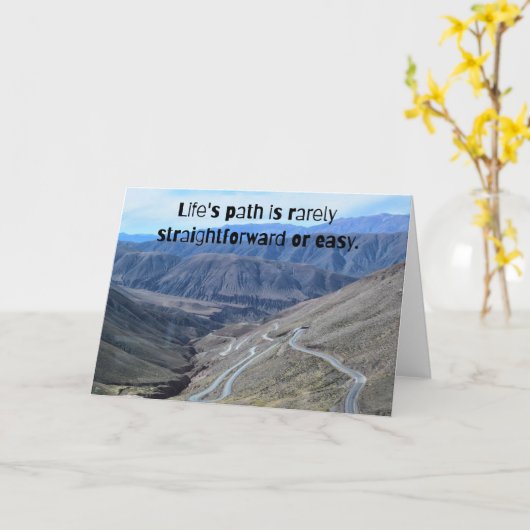 Life's path. karte (Gelbe Blume)