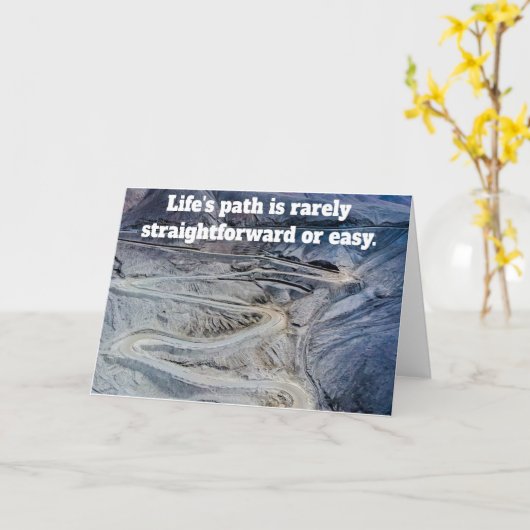 Life's path. karte (Gelbe Blume)