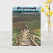 Life's path. karte (Gelbe Blume)