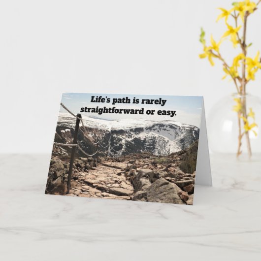 Life's path. karte (Gelbe Blume)