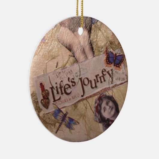 Lifes Reise-Verzierung Keramikornament (Rechts)