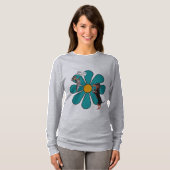 Life's Ruff, Hug a Pup Cute Flower Dachshund T-Shirt (Vorne ganz)