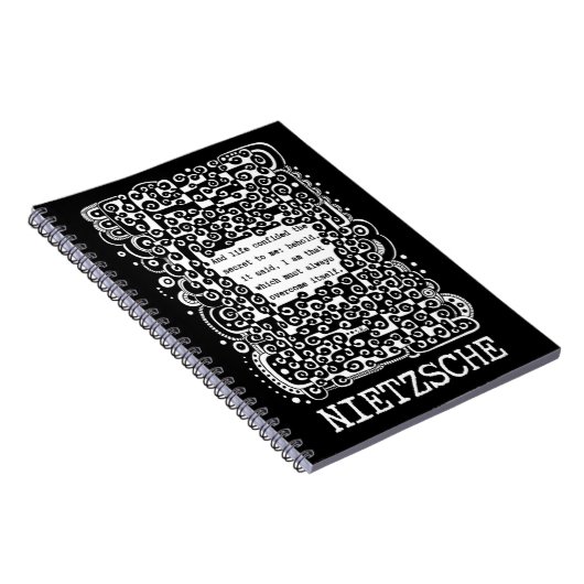 Lifes SECRET Zitat von Nietzsche Notizblock (Rechte Seite)