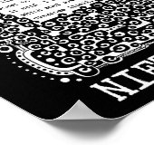 Lifes SECRET Zitat von Nietzsche Poster (Ecke)