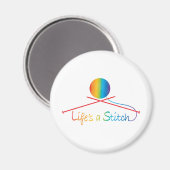 Lifes Stitch Magnet (Vorderseite/Rückseite)