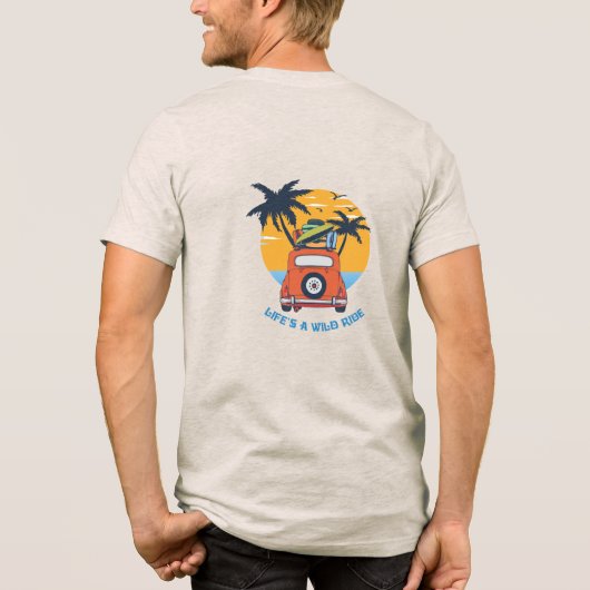 Life's wild ride Tri-Blend shirt (Rückseite)