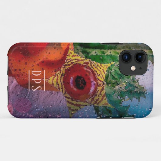 Lifesaver Cactus through a Rainy Window Case-Mate iPhone Hülle (Rückseite (Horizontal))