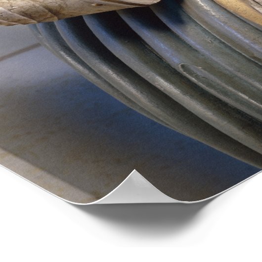 Lifesize Alabaster Statue des Regisseurs Poster (Ecke)