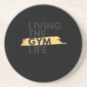 Lifestyle Apparel Living Gym Life Getränkeuntersetzer