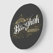 Lifestyle Bangkok Thailand Große Wanduhr (Winkel)