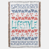 LIFESTYLE - Farbiges geometrisches Tribal Muster Decke (Vorderseite Vertikal)