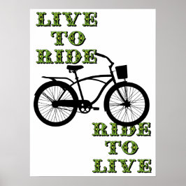 Lifestyle-Kunstwerk für Radfahrer Poster