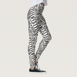 LIFESTYLE MODE KULT - schwarz Leggings