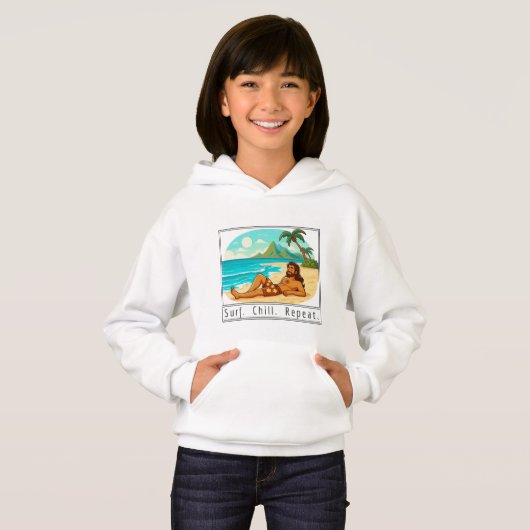 Lifestyle: Surf. Chill. Repeat. Hoodie (Vorne ganz)
