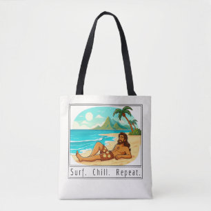 Lifestyle: Surf. Chill. Repeat. Tasche