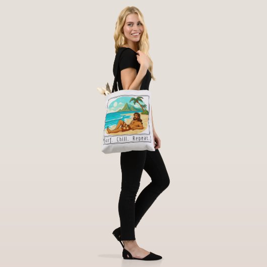 Lifestyle: Surf. Chill. Repeat. Tasche (Am Model)