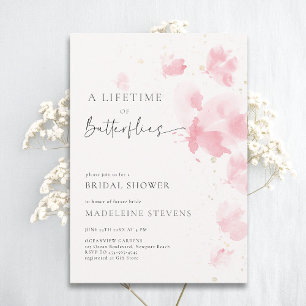 Lifetime Butterfets Romantic Blush Brautparty Einladung