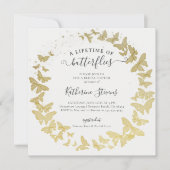 Lifetime Butterfets Wreath Modernes Brautparty Einladung (Vorderseite)