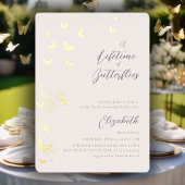 Lifetime Butterflies Modernes Klassisches Brautpar Folieneinladung