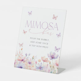 Lifetime of Butterflies Bridal Shower Mimosa Bar Sockelschild