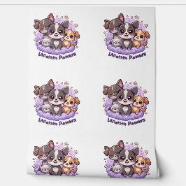 Lifetith Pawers Niedlicher Welpe Cartoon Hintergru Tapete