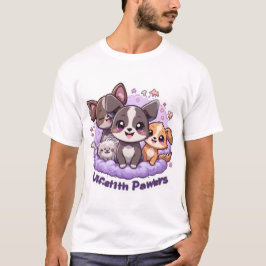Lifetith Pawers T - Shirt Niedlicher Cartoon Welpe