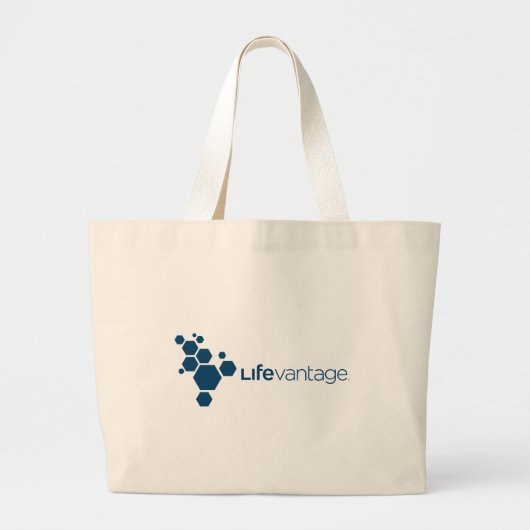 LifeVantage Unternehmenslogo Jumbo Stoffbeutel (Vorne)