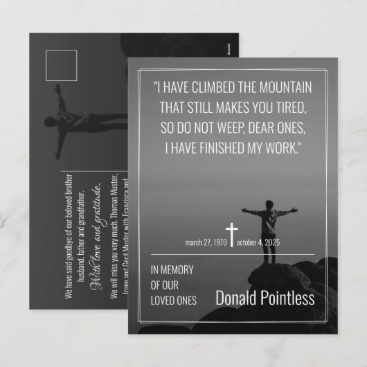 Lifeworks 002 feiertagspostkarte (Vorne/Hinten)