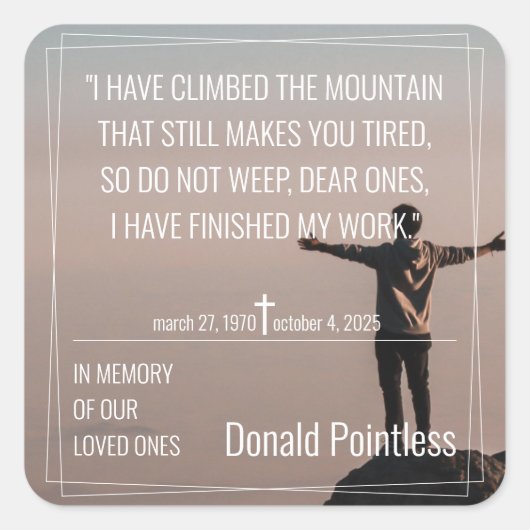 Lifeworks 002 quadratische Aufkleber (Vorderseite)