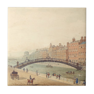 Liffey Bridge in Dublin von Samuel Frederick Broca Fliese