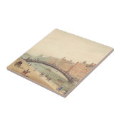 Liffey Bridge in Dublin von Samuel Frederick Broca Fliese (Seite)