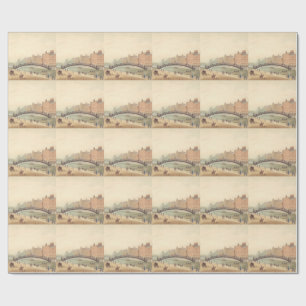 Liffey Bridge in Dublin von Samuel Frederick Broca Geschenkpapier