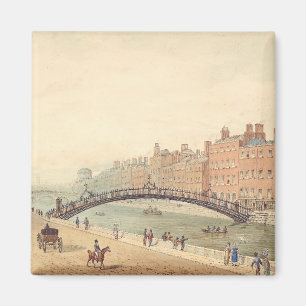 Liffey Bridge in Dublin von Samuel Frederick Broca Magnet