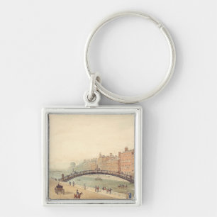 Liffey Bridge in Dublin von Samuel Frederick Broca Schlüsselanhänger