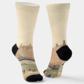 Liffey Bridge in Dublin von Samuel Frederick Broca Socken (Gewinkelt)