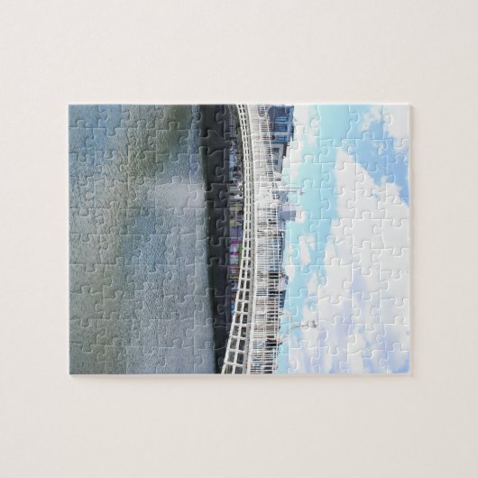 Liffey Brücke - Halfpenny-Brücke Puzzle (Horizontal)