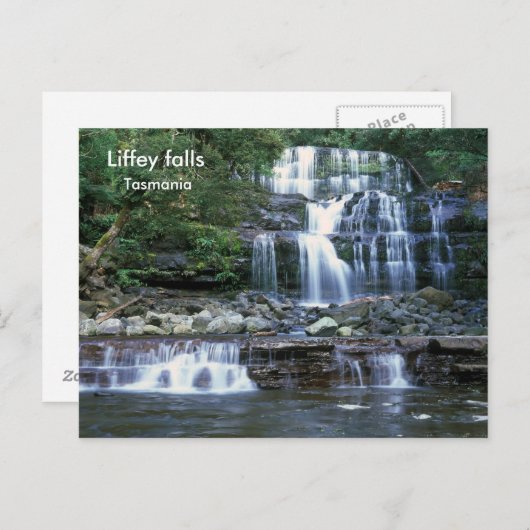 Liffey fällt, Tasmanie Postkarte (Vorne/Hinten)