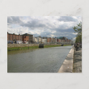 Liffy River in Dublin Postkarte