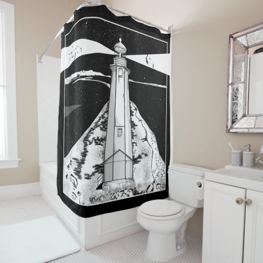 Lifhthouse Nelson Neuseeland Duschvorhang (Beispiel)