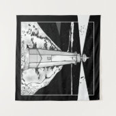 Lifhthouse Nelson Neuseeland Wandteppich (Vorderseite (Horizontal))