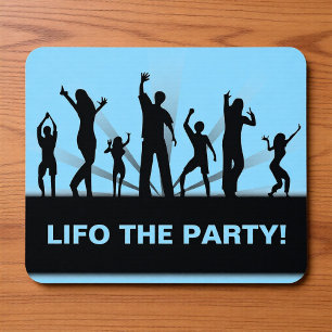 Lifo die Party Lustiger Buchhalterwitz-Mauspad Mousepad